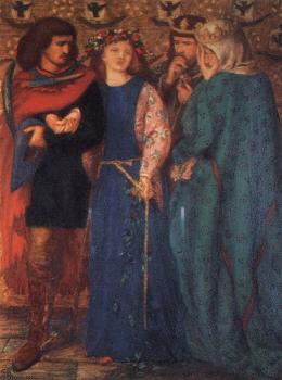 Dante Gabriel Rossetti : The First Madness of Ophelia